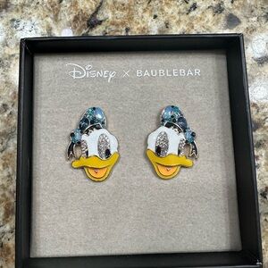 Disney X Baublebar Donald Duck Stud Bling Earrings with Gift Box